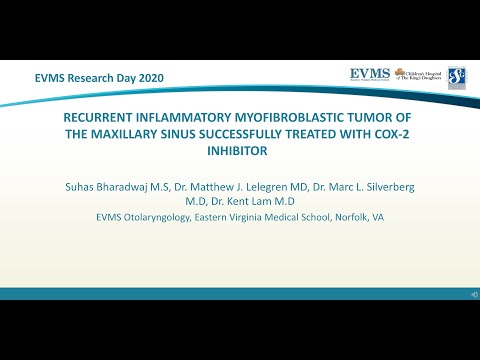 Thumbnail image of video presentation for Recurrent Inflammatory Myofibroblastic Tumor of the Maxillary Sinus successfully treated with cox-2 inhibitor