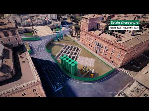 Linea C Metropolitana di Roma - Stazione Venezia - Completati i lavori della macrofase 1