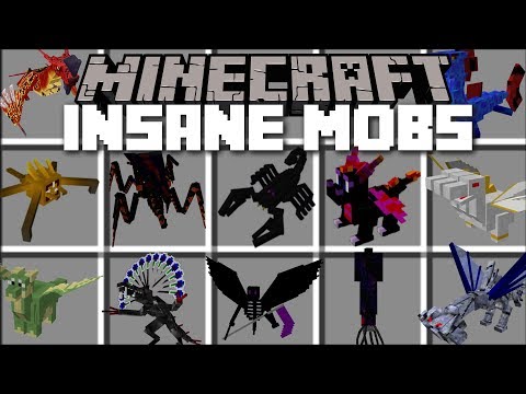 Minecraft INSANE MOBS MOD / FIGHT THE KING AND QUEEN DRAGONS TO SURVIVE!! Minecraft