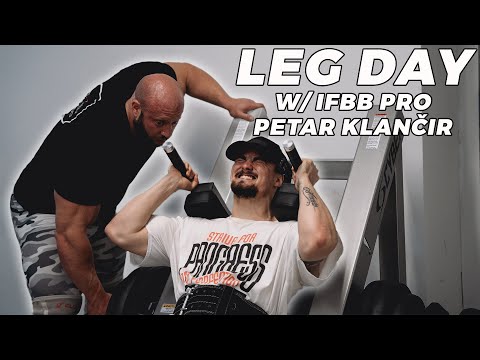 IFBB PRO PETAR KLANČIR ME TRENIRA NA BRUTALNEM LEG DAYU!!