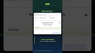 Rental Schedule in one click — sorted into ATO categories