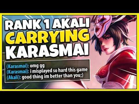 #1 AKALI WORLD CARRYING THE BEST KAYN IN THE WORLD (FT. KARASMAI) VS. HASHINSHIN - League of Legends