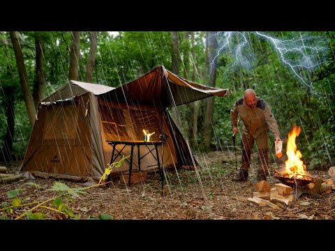 Epic Thunderstorm - Solo Camping