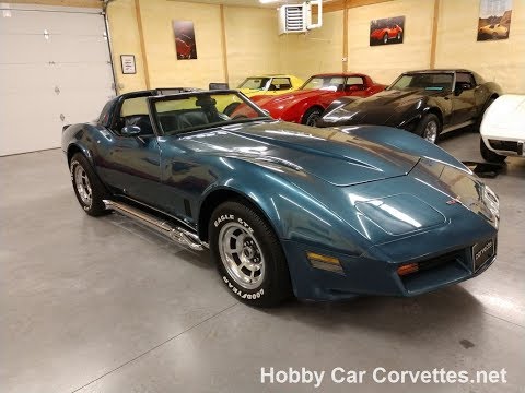 1980 Dark Blue Corvette Blue Interior Automatic Hot Rod Video