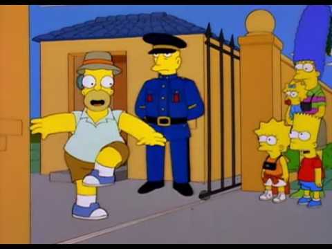 Homer Simpson - Australia, America, Australia, America