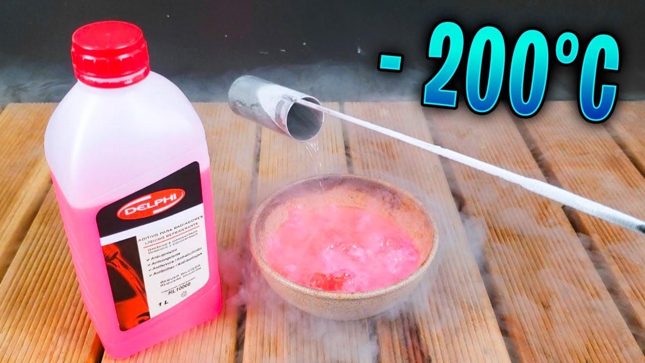 Fluido Anticongelante vs Nitrogênio Líquido, QUEM VENCE?