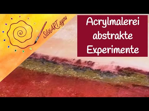 Acrylmalen für Anfänger abstrakte Gestaltungsmöglichkeiten DIY Tutorial DEUTSCH