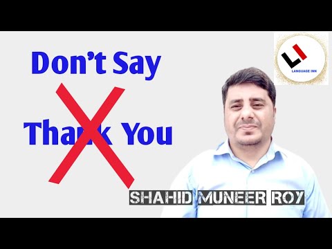 Don't say Thank You | Different Ways to say Thank You | Language Inn