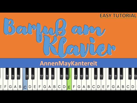 Barfuß am Klavier - AnnenMayKantereit - Piano Tutorial - Easy