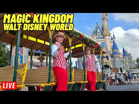 🔴Live Magic Kingdom All day with Rides, Shows, Parades, Fireworks at Walt Disney World 1/18/2026