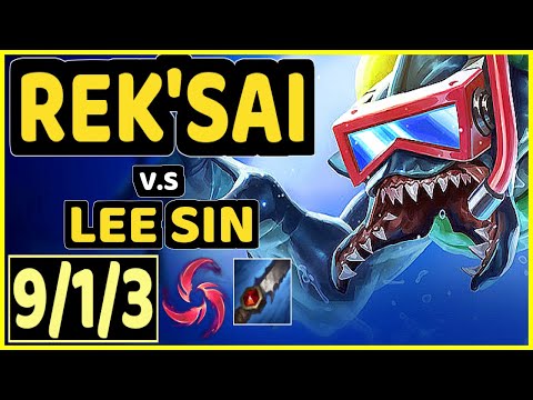 I WILL DOMINATE (REK'SAI) vs LEE SIN - 9/1/3 KDA JUNGLE GAMEPLAY - NA Ranked DIAMOND
