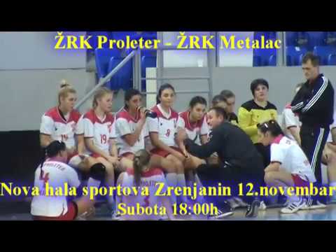 Najava rukomet ZRK Proleter   ZRK Metalac