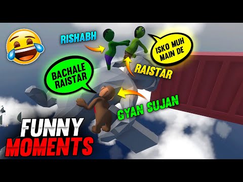 Raistar With GyanSujan World Best Funny Moments 😂🤣 Game Part -3 | Human: Fall Flat