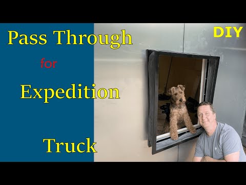 How to build a pass through for an Expedition truck. All DIY !