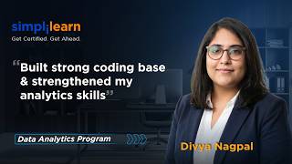 Simplilearn Reviews | How This Program Boosted Divya's Analytics Confidence #GetCertifiedGetAhead