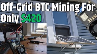 DIY Solar Bitaxe Gamma Mining Setup