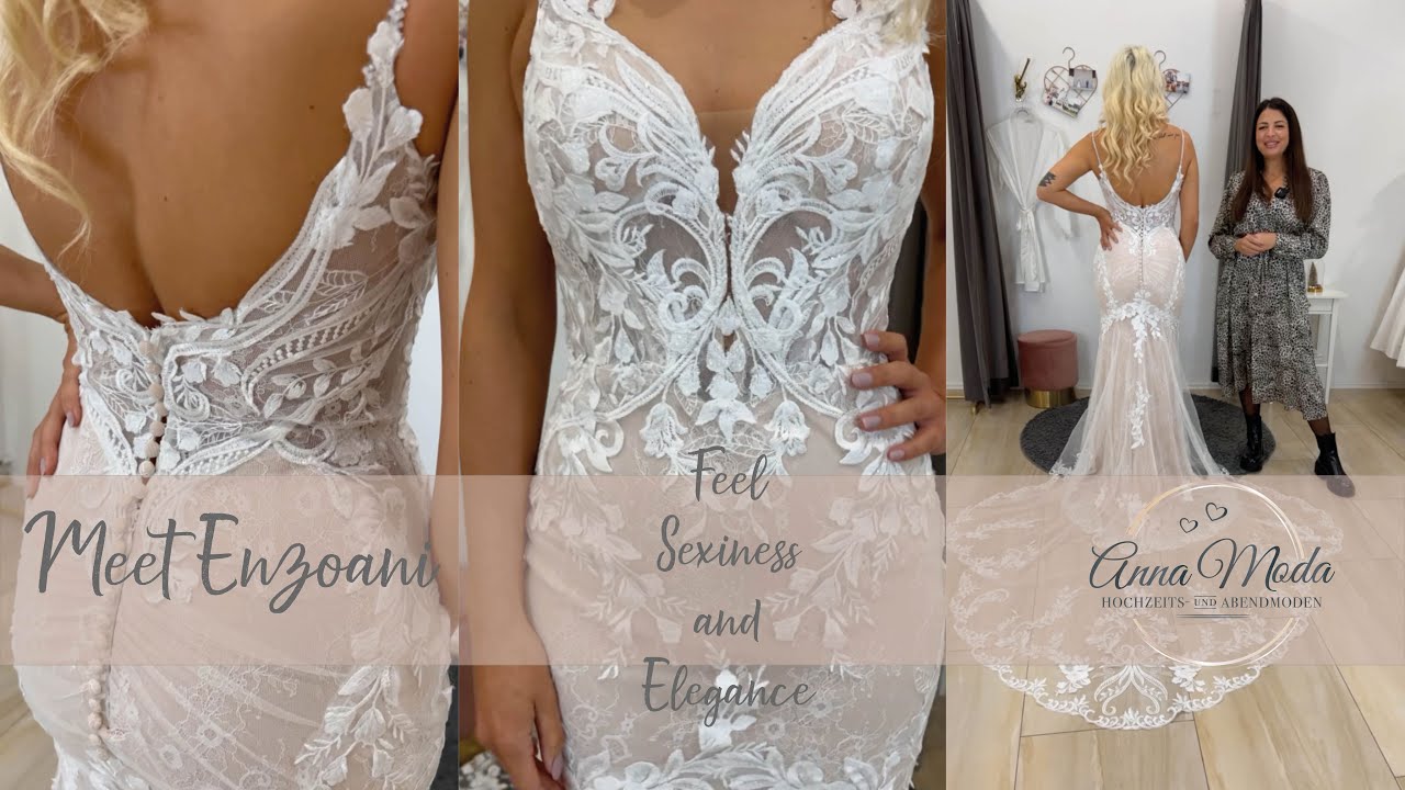 Brautkleid Sexy | Hochzeitskleid Fit and Flare | Brautmoden Kollektion 2022 | Prinzessinnen-Kleid