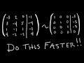 Row Reduction Part 2 2 How To Get Faster Passing Linear Algebra