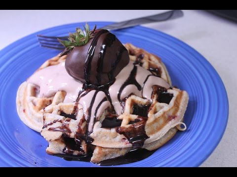 Chocolate Covered Strawberry Waffles