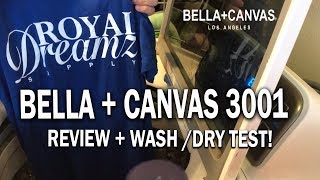 Bella Canvas 3001C Review + Wash/dry