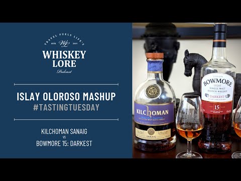 🥃 BOWMORE 15 vs KILCHOMAN SANAIG Islay Single Malt // Peated Whiskey Review and Comparison