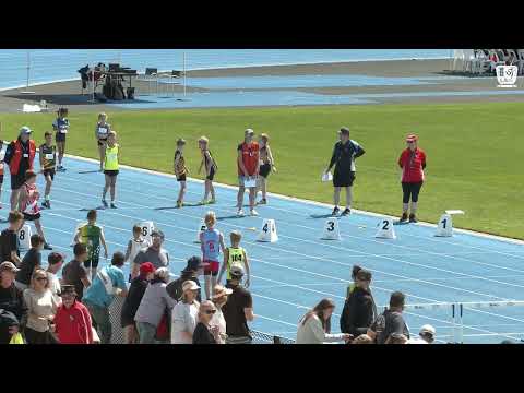Boys U10 60m Hurdles Timed Final 2: 2022/23 State Track and Field Championships