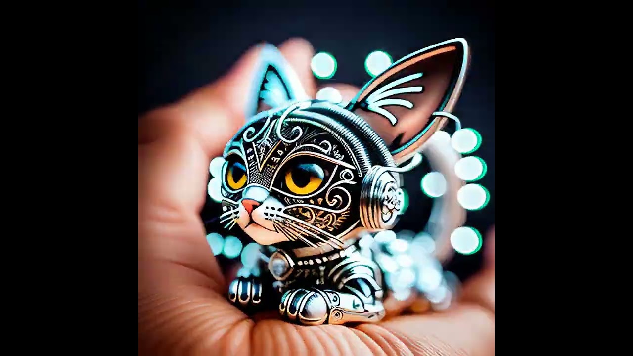 Stable Diffusion Deforum ai(cat) Upscaled x2