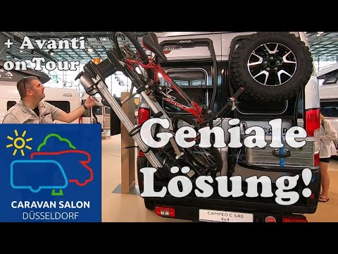 Caravan Salon 2022 Neues von Hymer: Backrack plus auf Bürstner Campeo C 540 4X4 und Avanti on Tour