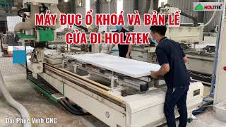 Máy Đục Ổ Khoá, Bản Lề Cửa HOLZTEK | Nếu làm 100 cánh/ngày hãy chọn máy D2400-CNC