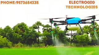 Agriculture spraying drone 10 litres capacity with autonomous