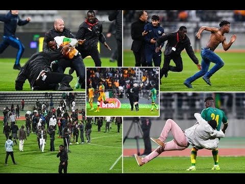 Senegal vs Ivory coast friendly match abandoned due to fans rush in the ground. This is shamr..