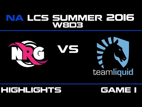 NRG vs TL Game 1 highlights W8D3 NA LCS 2016 NRG Esports vs Team Liquid   TL vs NRG   LCS LOL