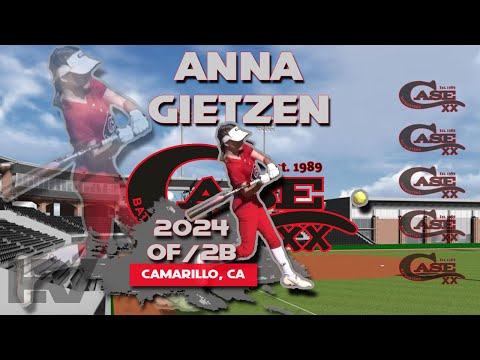 2024 Anna Gietzen Outfield and Second Base Softball Skills Video - Case Batbusters