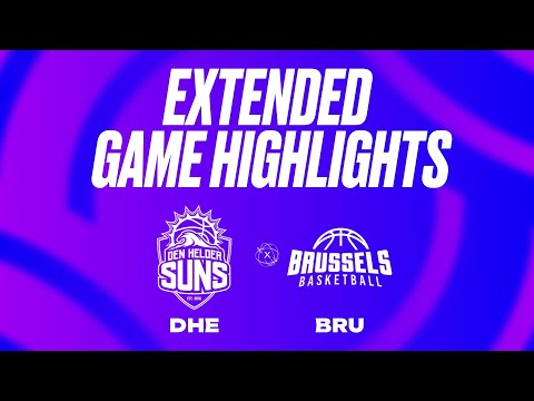 Den Helder Suns vs. Brussels Basketball Extended Game Highlights