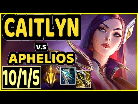 CAITLYN vs APHELIOS - 10/1/5 KDA BOTTOM ADC GAMEPLAY - NA Ranked GRANDMASTER