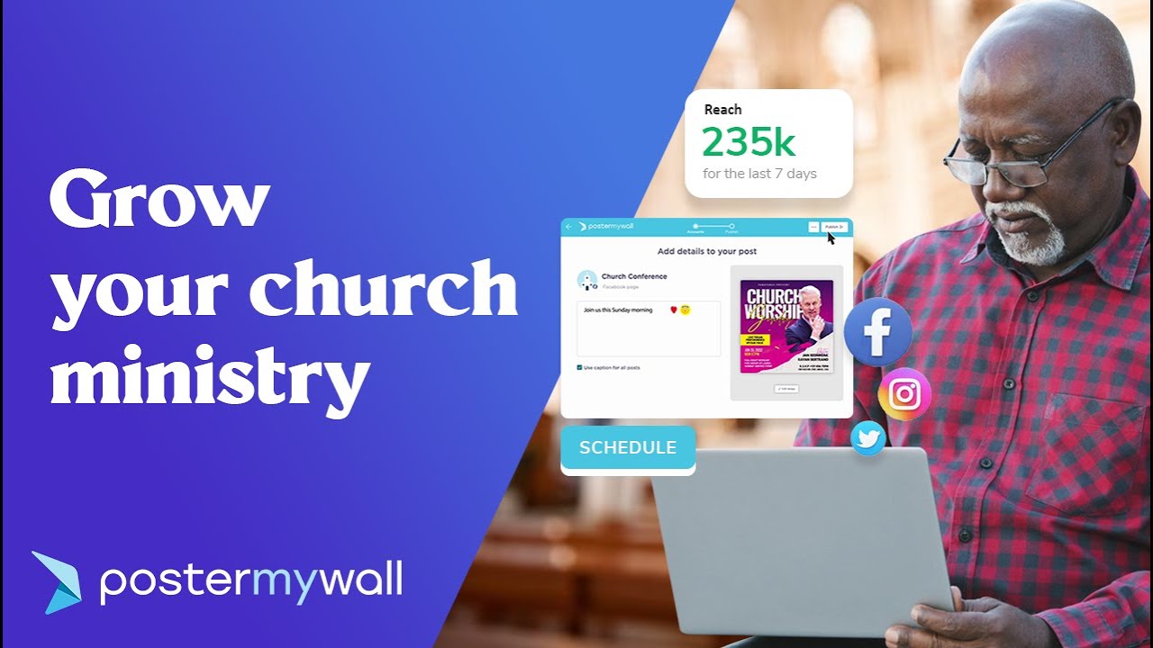Amplify your church outreach with PosterMyWall