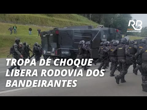 TROPA DE CHOQUE libera Bandeirantes após manifestação indígena