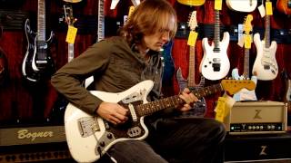 Video thumbnail for Nash JG63 Jaguar Guitar (Olympic White) with Dr. Z Antidote head by Matt's Music Center