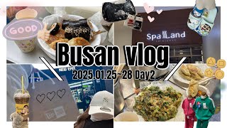 【韓国vlog】楽しみの1つがまさかの断念(Ｔ_Ｔ)雨も降って不運な1日……💧‬オンマと行く釜山旅2日目！