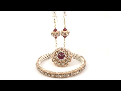 1920's Art Deco  style beaded earrings tutorial.