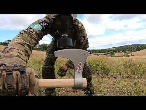 COLD STEEL VIKING HAND AXE - DESTRUCTION TEST - UNTIL IT BREAKS - OR NOT - 1055 CARBON  @csknives