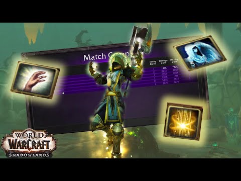 286 PVP ilvl Holy Priest Solo Shuffle 3v3 arena (WoW Shadowlands SEASON 3)