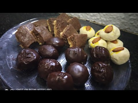 रक्षाबन्धन स्पेशल आसान सी 3  मिठाईया /very instant sweets/ instant milk powder sweets recipes Video