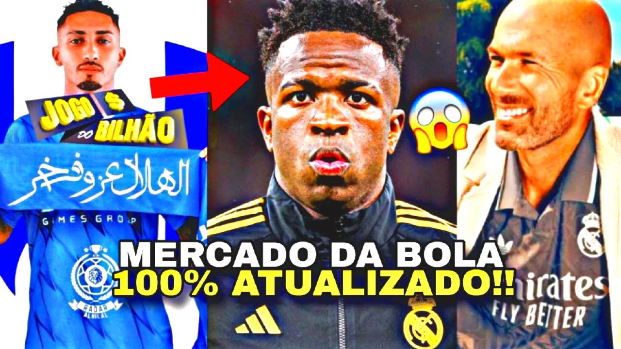 🚨MERCADO DA BOLA! VINI JR DEFINE FUTURO, ZIDANE DE VOLTA AO REAL, RAPHINHA RECEBE OFERTA BILIONÁRIA