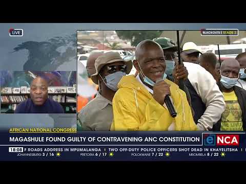 Reaction Ace Magashule expelled from the ANC