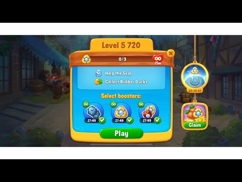 Fishdom, level 5720 help the seal