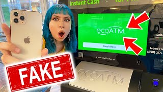 Selling a FAKE iPhone 11 Pro Max to the EcoATM Machine!