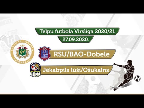 RSU/BAO-Dobele - Jēkabpils lūši/Ošukalns [Telpu futbola Virslīga 2020/21 Highlights]