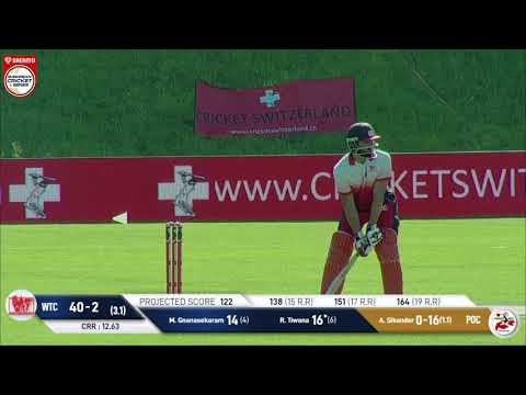 MOM : R. Tiwana - WTC vs POC | Highlights | Dream11 European Cricket Series St Gallen | ECS 2020