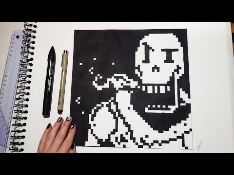 Undertale Papyrus - Speed Drawing (Pixel Art)